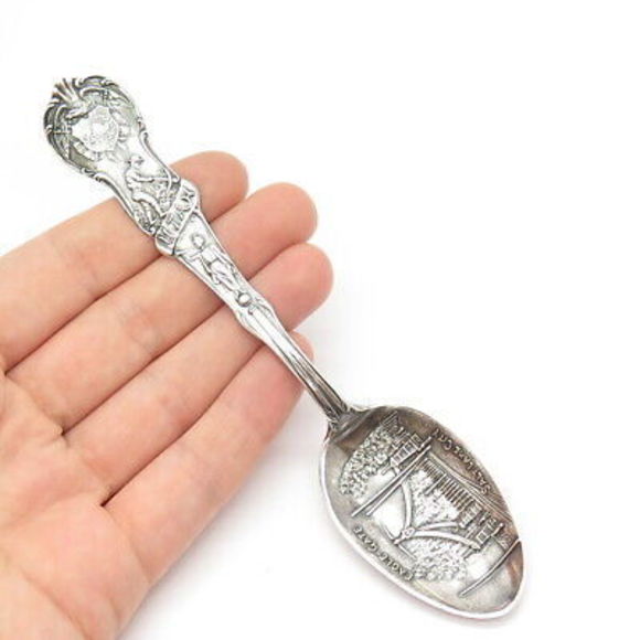 925 Sterling Silver Vintage Salt Lake City Eagle Gate Spoon
